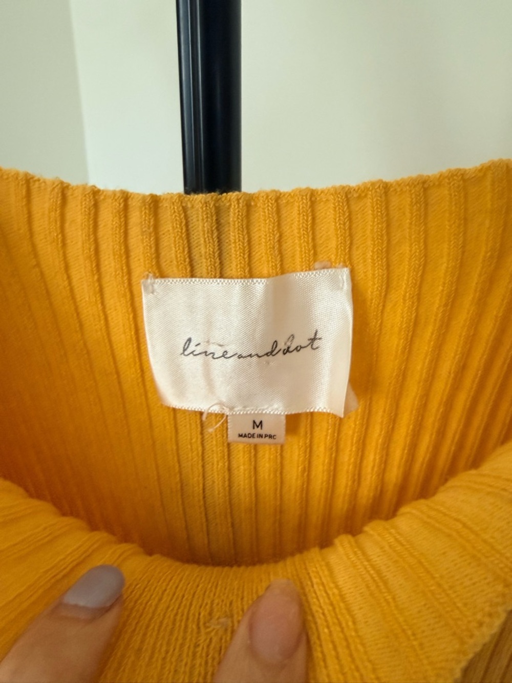 REVOLVE Ribbed Button-Front Mini Dress in Mustard - Picture 2 of 3